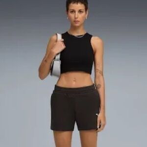 Puma Black Athletic Shorts Women 1X